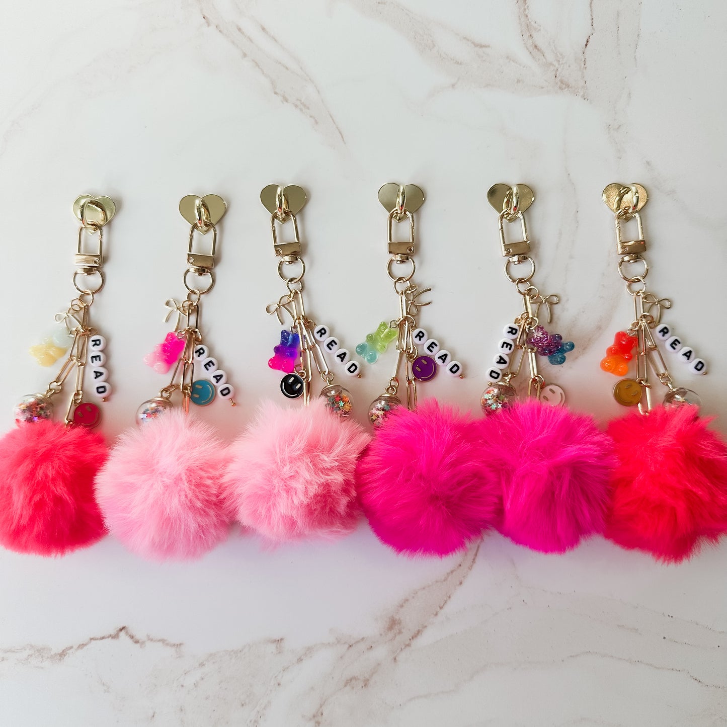 Girly Pop Pom-Pom E-reader Charm