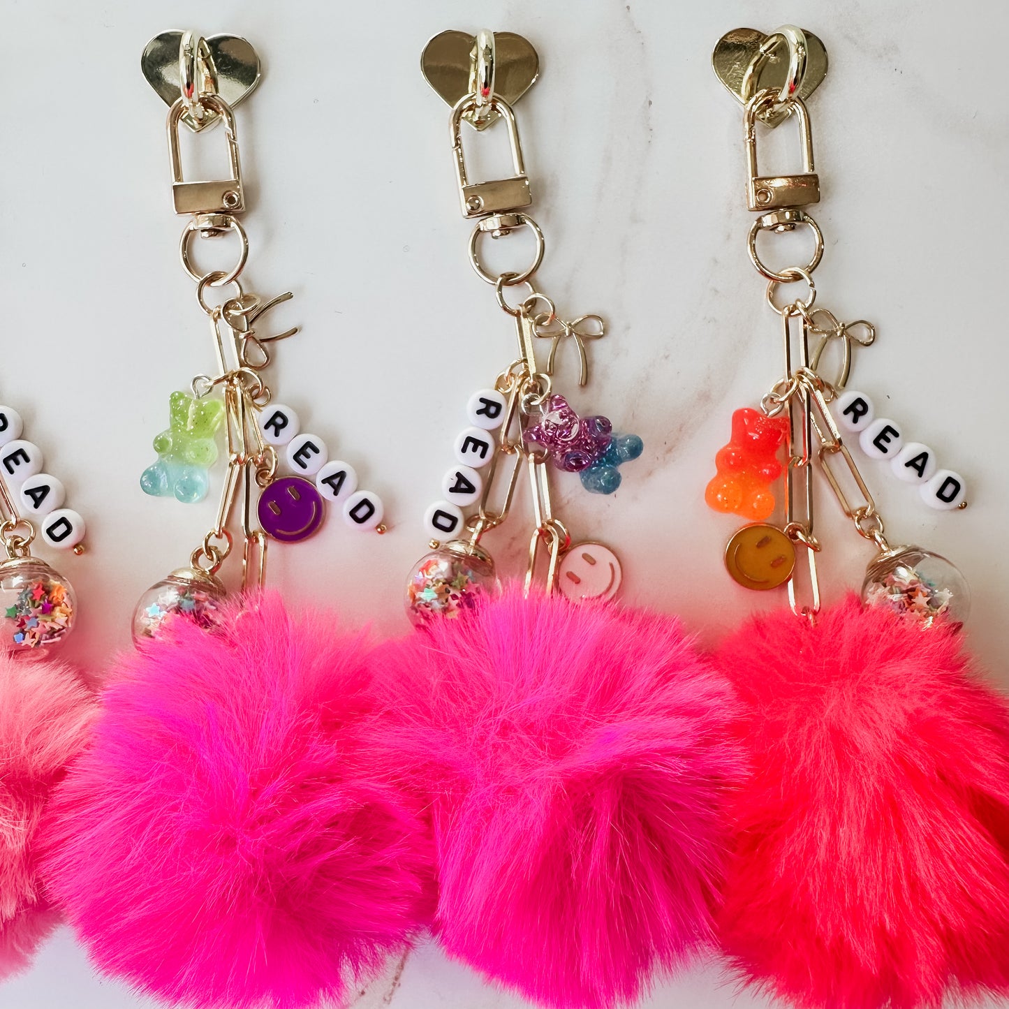 Girly Pop Pom-Pom E-reader Charm