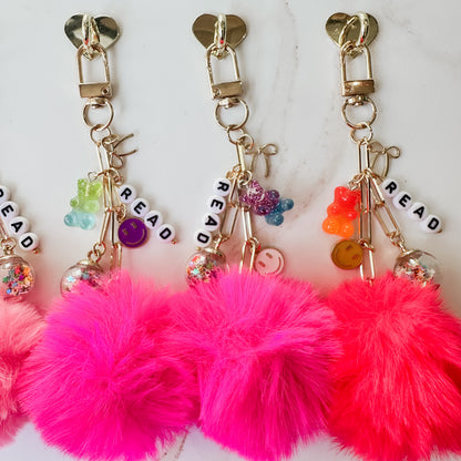 Girly Pop Pom-Pom E-reader Charm