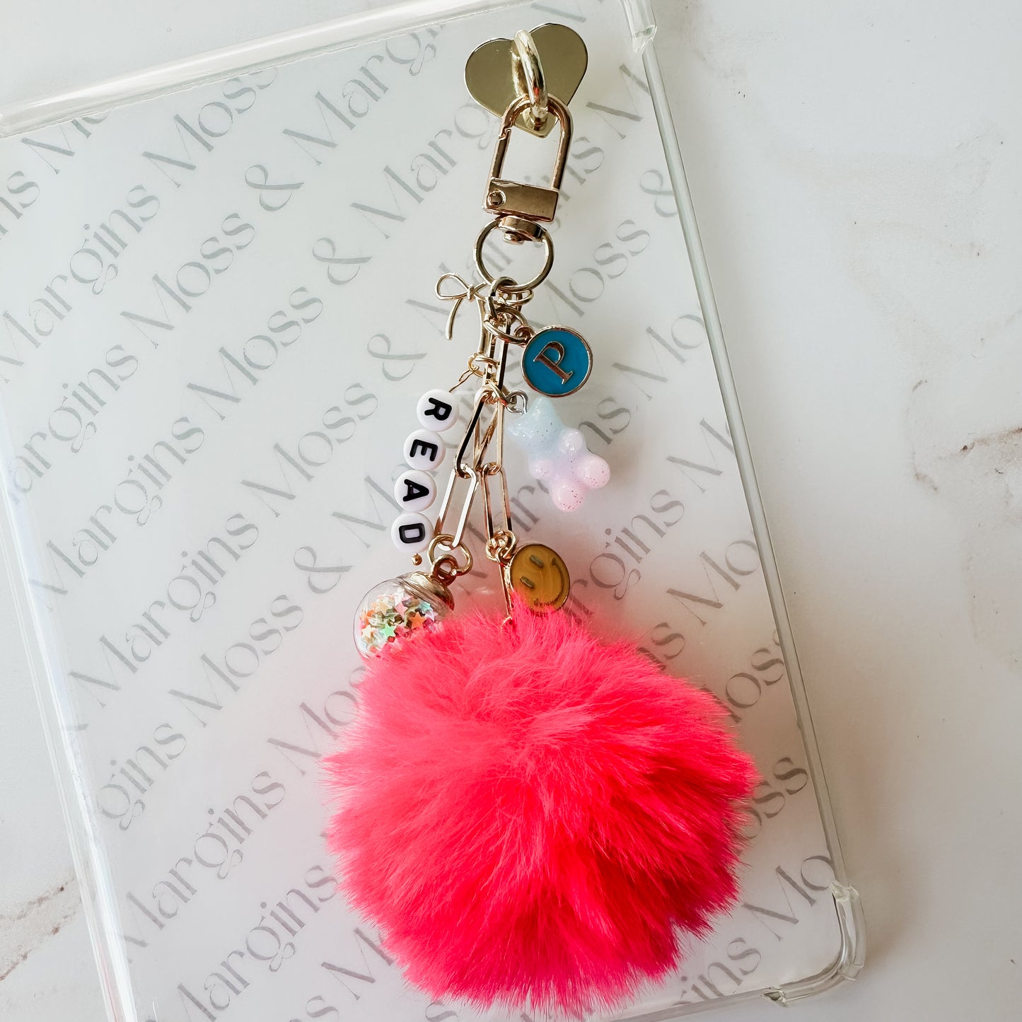 Girly Pop Pom-Pom E-reader Charm