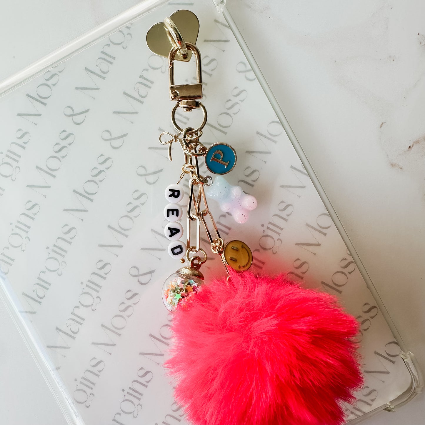 Girly Pop Pom-Pom E-reader Charm