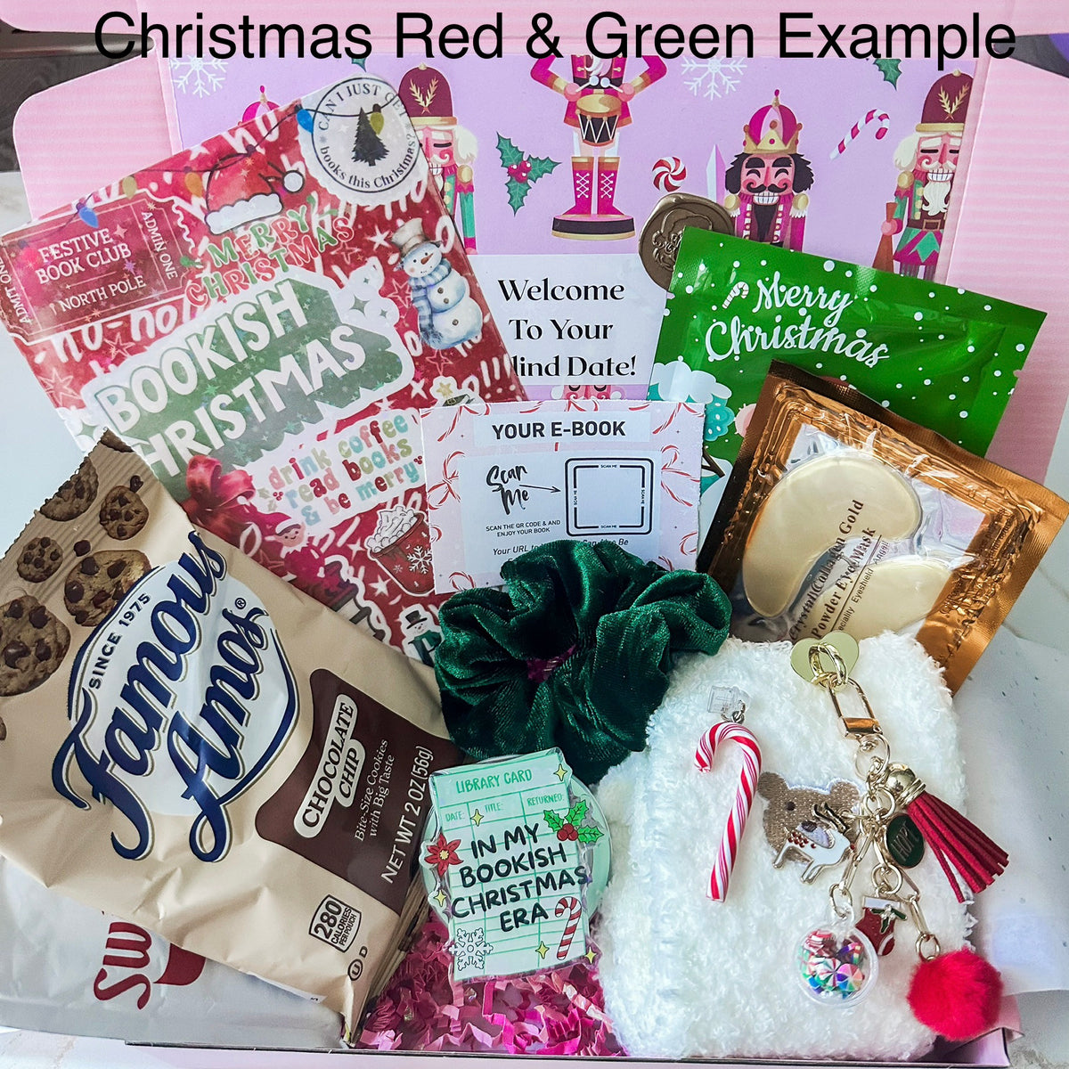 Christmas Red & Green Theme Limited Edition Ultimate Cozy Kit: Blind Date with Kindle Accessories and E-Book Bundle Box