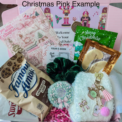 Christmas Pink Theme Limited Edition Ultimate Cozy Kit: Blind Date with Kindle Accessories and E-Book Bundle Box
