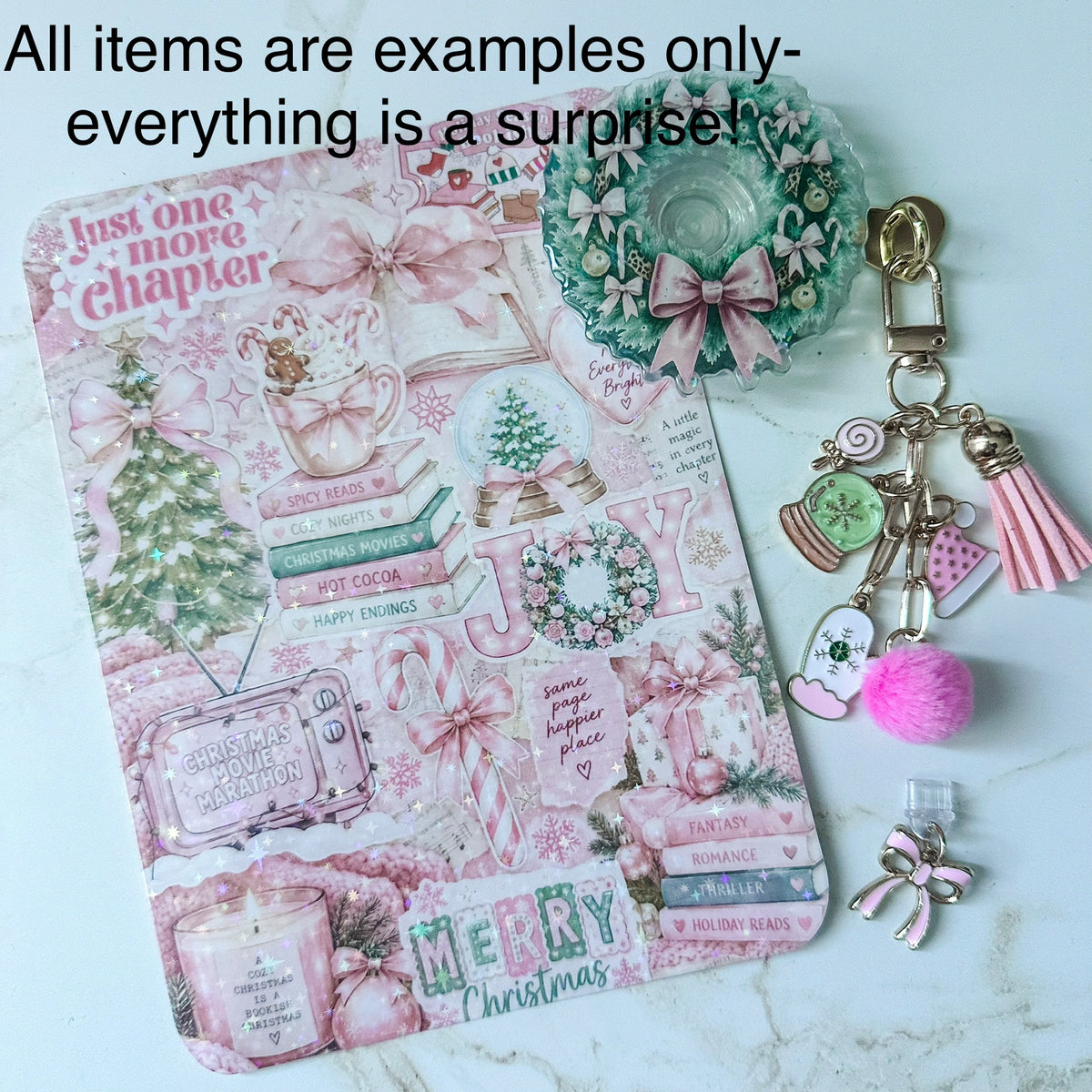 Christmas Pink Theme Limited Edition Ultimate Cozy Kit: Blind Date with Kindle Accessories and E-Book Bundle Box