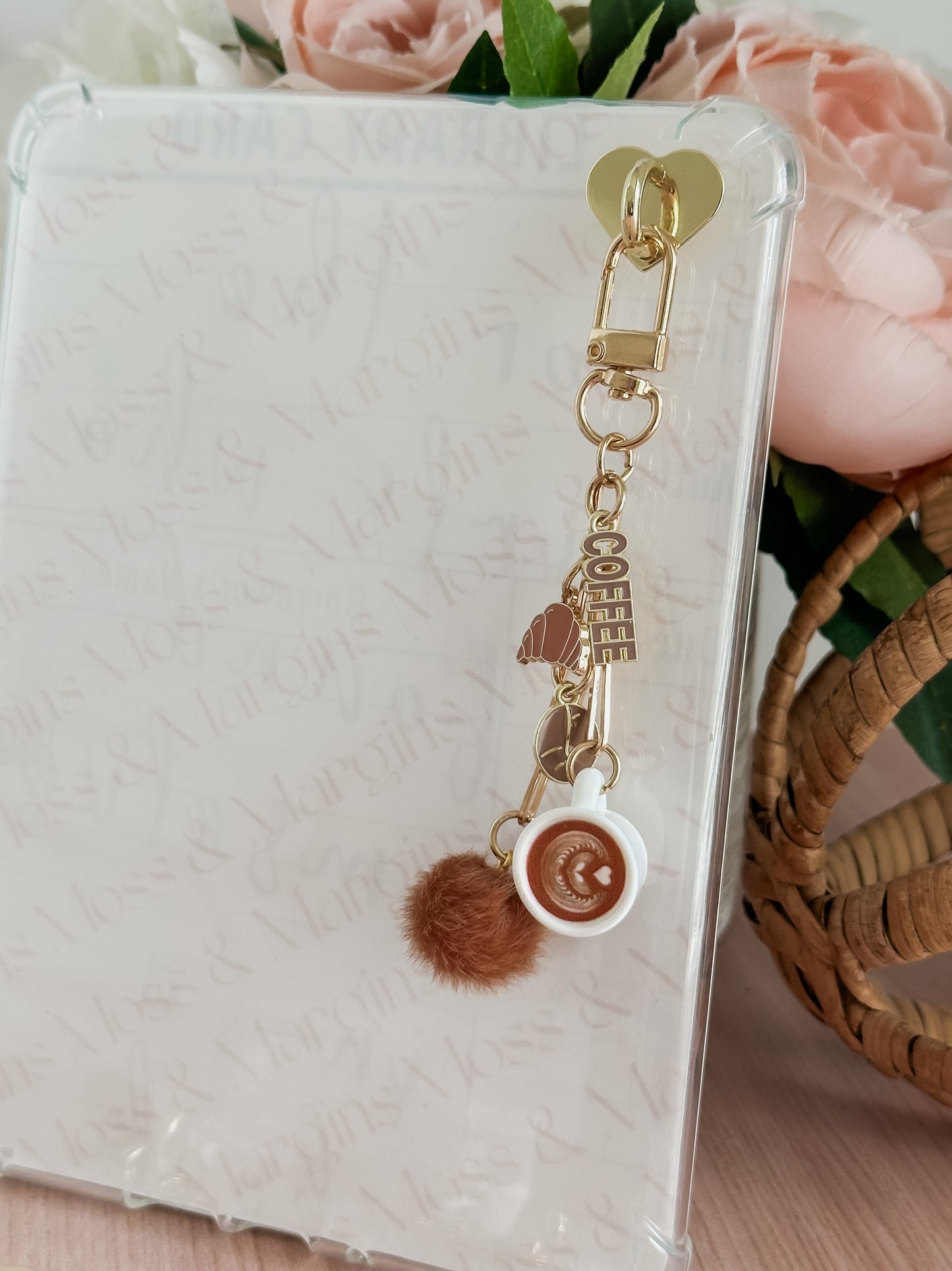 Coffee Addict E-reader Charm