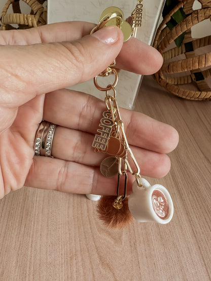 Coffee Addict E-reader Charm