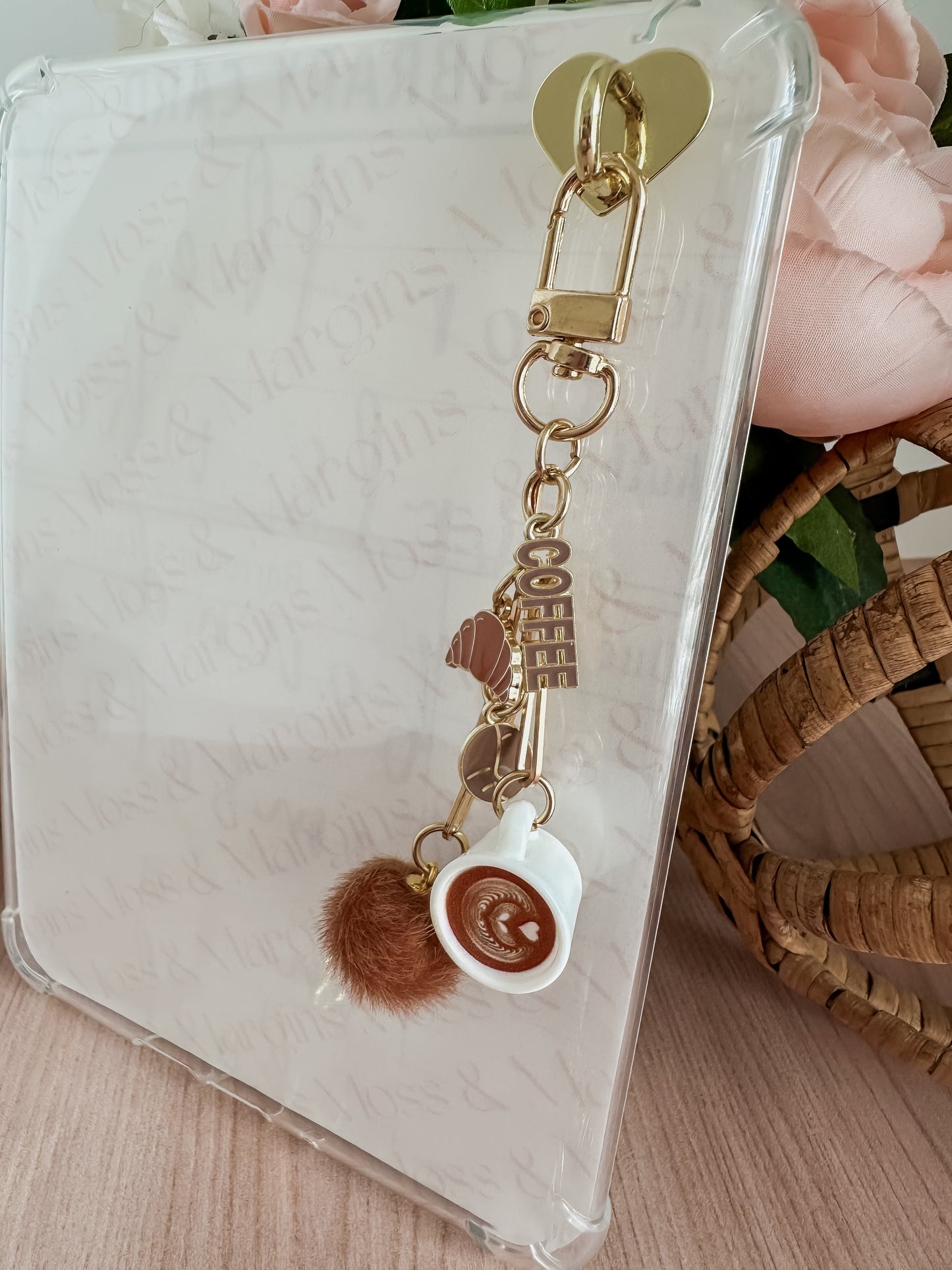 Coffee Addict E-reader Charm