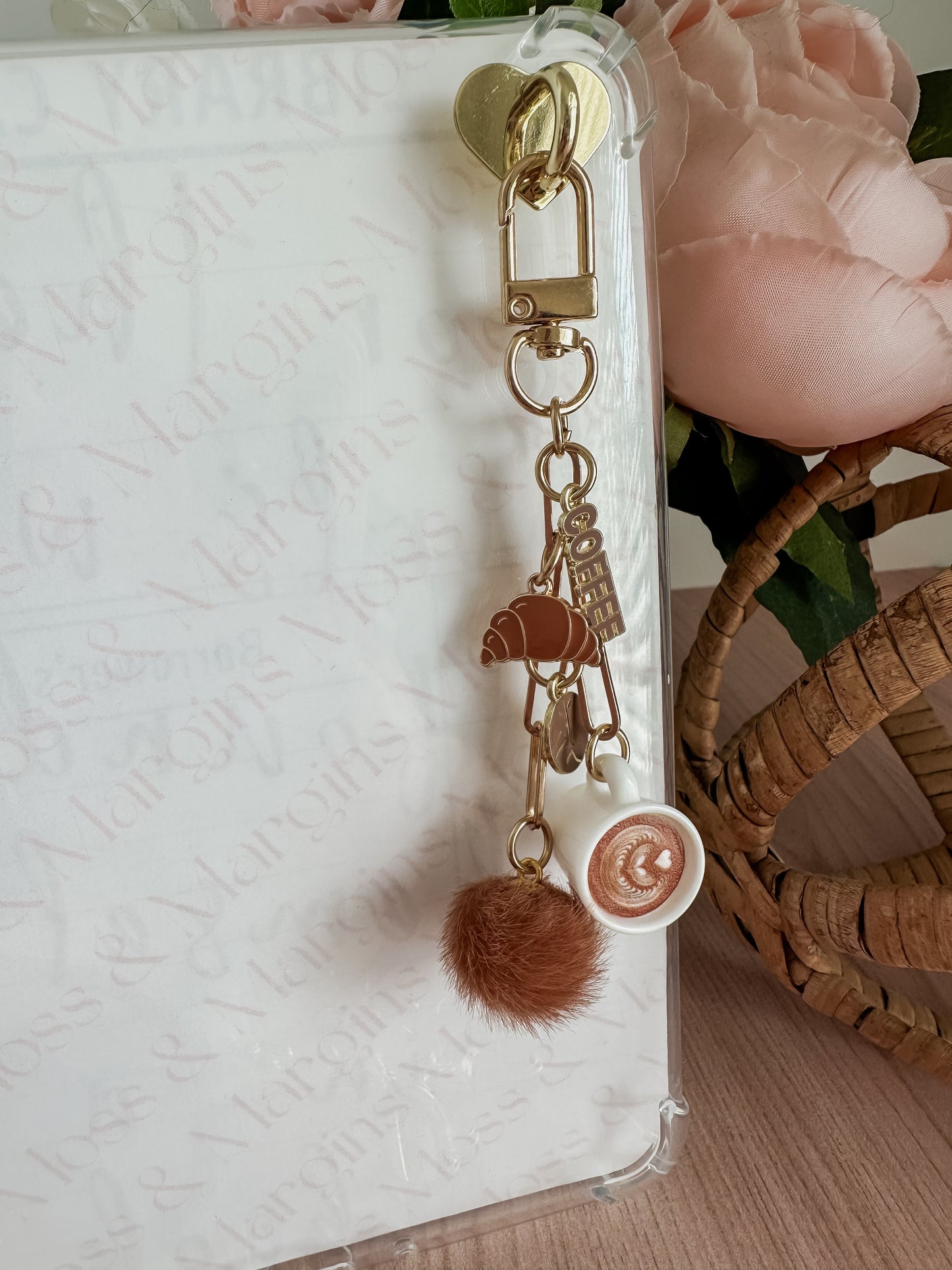 Coffee Addict E-reader Charm