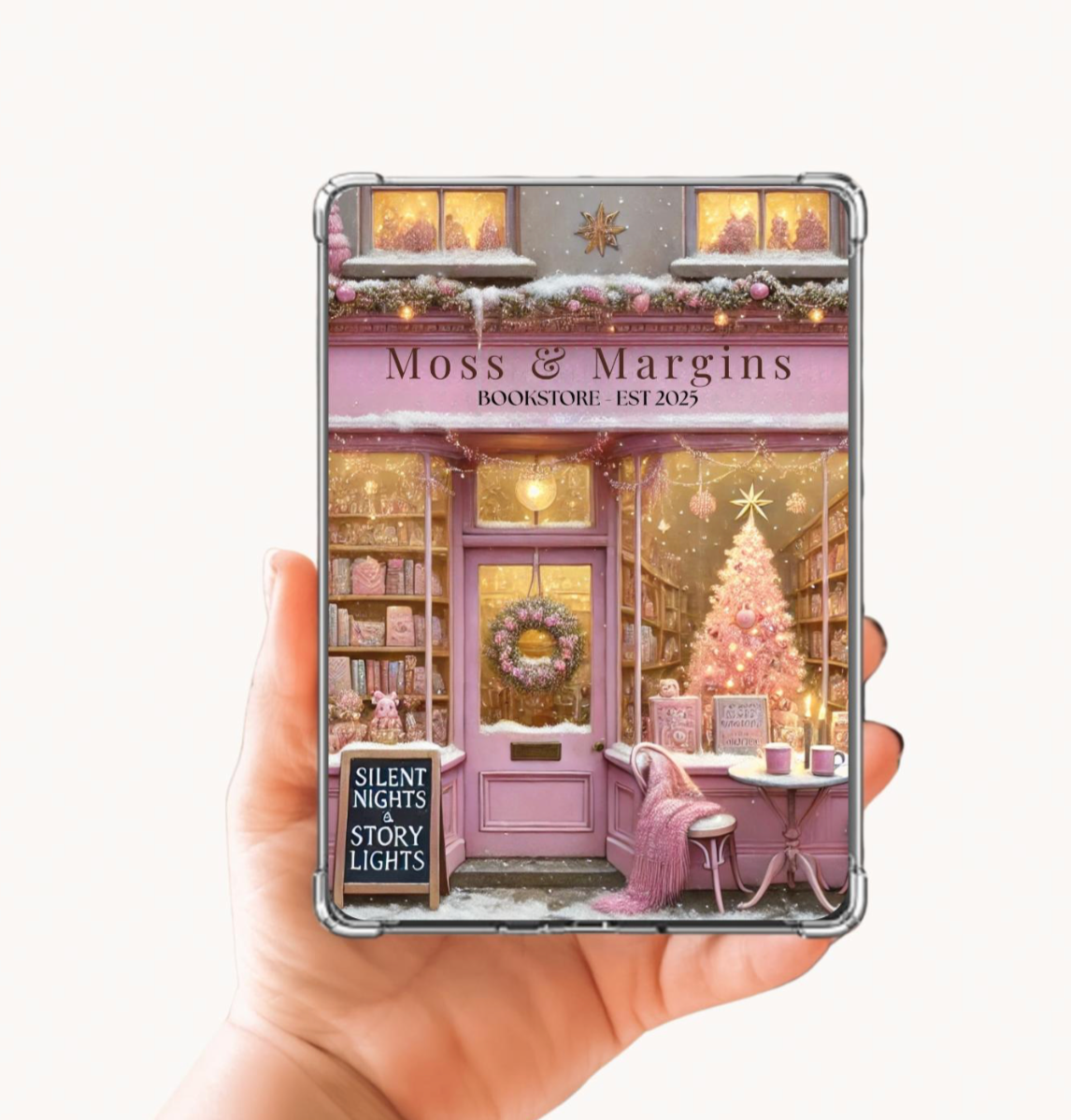 Holiday Sparkle Kindle E-Reader Case Insert