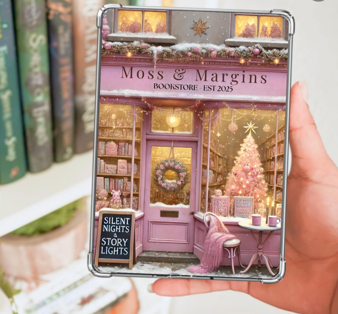 Holiday Sparkle Kindle E-Reader Case Insert