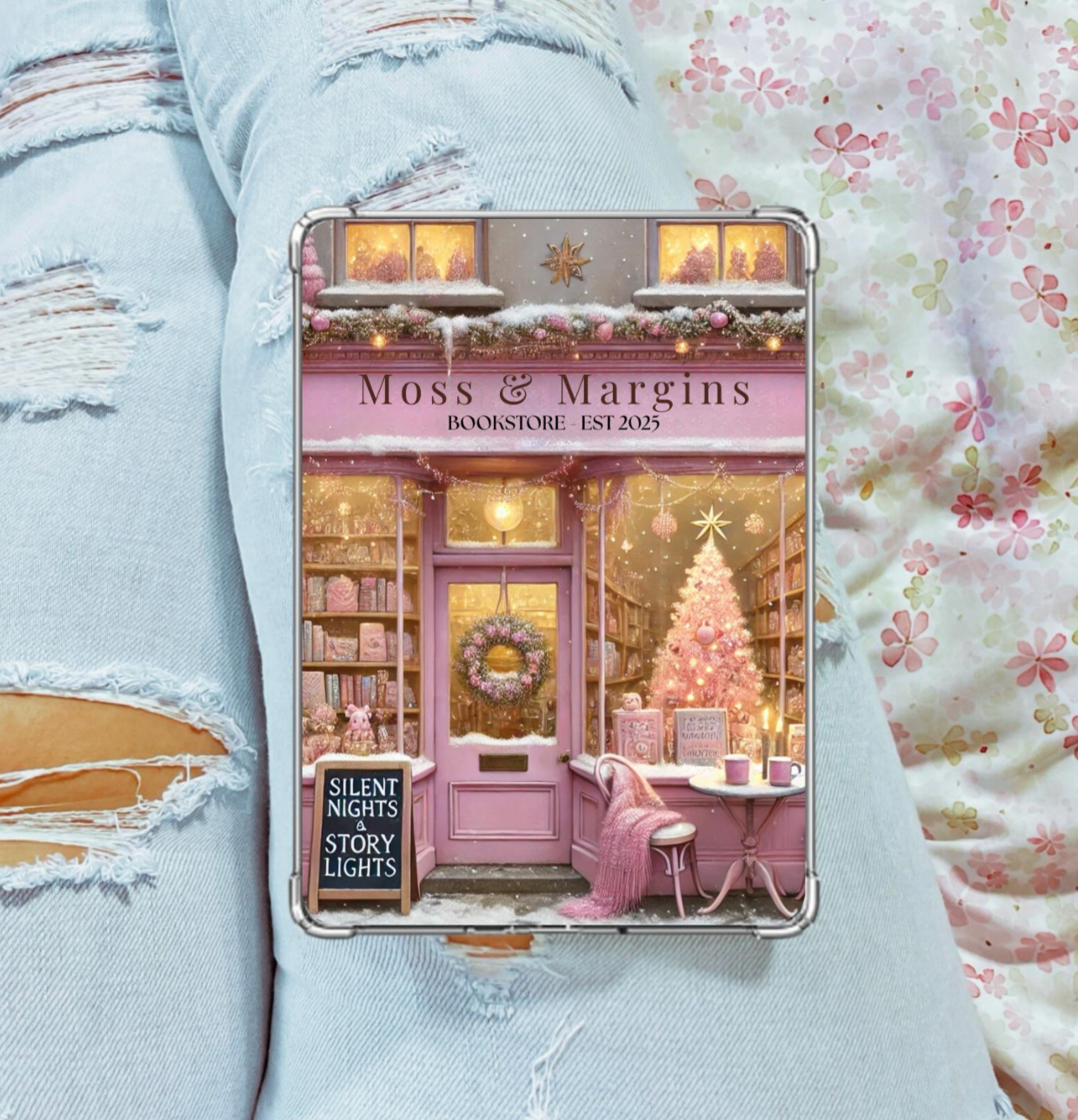 Holiday Sparkle Kindle E-Reader Case Insert